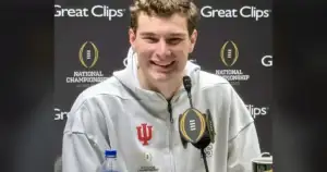 Clean-cut Mendoza goes X-rated hours after Vegas arrival.